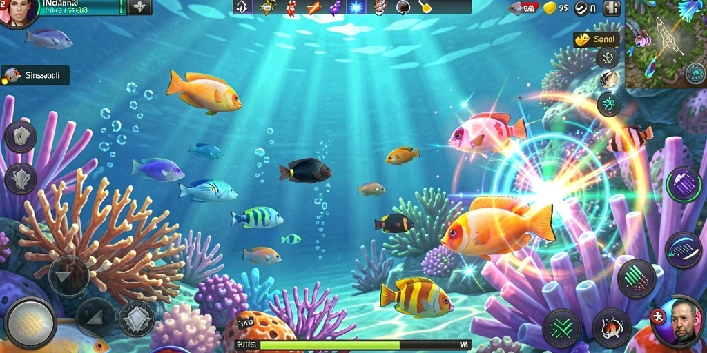 luckytopia - Lingkungan permainan yang penuh warna.